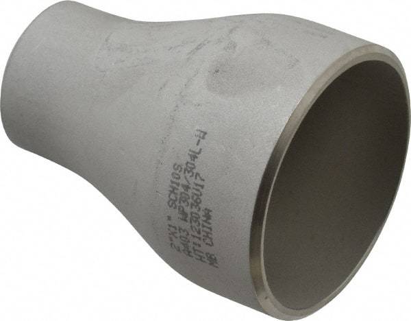 Merit Brass - 2 x 1" Grade 304L Stainless Steel Pipe Concentric Reducer - Butt Weld x Butt Weld End Connections - Eagle Tool & Supply