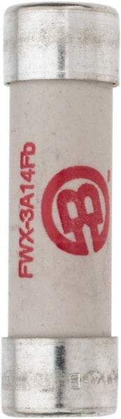 Cooper Bussmann - 250 VAC/VDC, 3 Amp, Fast-Acting Semiconductor/High Speed Fuse - 50.8mm OAL, 200 (RMS), 50 at DC kA Rating, 9/16" Diam - Eagle Tool & Supply