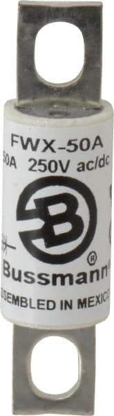 Cooper Bussmann - 250 VAC/VDC, 50 Amp, Fast-Acting Semiconductor/High Speed Fuse - Stud Mount Mount, 3-3/16" OAL, 200 (RMS), 50 at DC kA Rating, 0.81" Diam - Eagle Tool & Supply