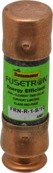 Cooper Bussmann - 125 VDC, 250 VAC, 1.8 Amp, Time Delay General Purpose Fuse - Fuse Holder Mount, 50.8mm OAL, 20 at DC, 200 (RMS) kA Rating, 9/16" Diam - Eagle Tool & Supply