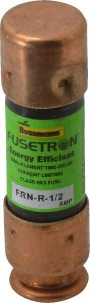 Cooper Bussmann - 125 VDC, 250 VAC, 0.5 Amp, Time Delay General Purpose Fuse - Fuse Holder Mount, 50.8mm OAL, 20 at DC, 200 (RMS) kA Rating, 9/16" Diam - Eagle Tool & Supply