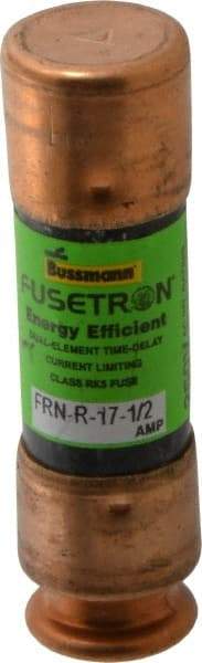 Cooper Bussmann - 125 VDC, 250 VAC, 17.5 Amp, Time Delay General Purpose Fuse - Fuse Holder Mount, 50.8mm OAL, 20 at DC, 200 (RMS) kA Rating, 9/16" Diam - Eagle Tool & Supply