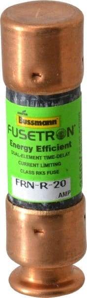 Cooper Bussmann - 125 VDC, 250 VAC, 20 Amp, Time Delay General Purpose Fuse - Fuse Holder Mount, 50.8mm OAL, 20 at DC, 200 (RMS) kA Rating, 9/16" Diam - Eagle Tool & Supply