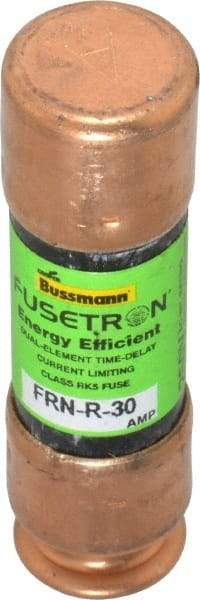 Cooper Bussmann - 125 VDC, 250 VAC, 30 Amp, Time Delay General Purpose Fuse - Fuse Holder Mount, 50.8mm OAL, 20 at DC, 200 (RMS) kA Rating, 9/16" Diam - Eagle Tool & Supply