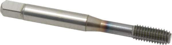 OSG - M6x1.00 Metric Coarse D5 Thread Limit Modified Bottoming Thread Forming Tap - Powdered Metal High Speed Steel, TiCN Finish, 2-1/2" OAL, 1" Thread Length, Right Hand Thread, Series EXOTAP NRT - Eagle Tool & Supply