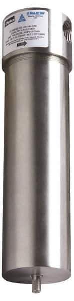 Parker - 1/2" Port, 10" High x 3" Wide, FRL Filter with Stainless Steel Bowl & Manual Drain - 175 Max psi, 275°F Max - Eagle Tool & Supply