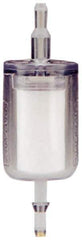 Parker - 1/4" Outlet, 125 Max psi, Inline Filters, Regulators & Lubricators - 10.1 CFM, Disposable Gas or Liquid Filter, 3-1/2" Long - Eagle Tool & Supply