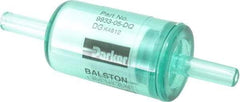 Parker - 1/4" Outlet, 125 Max psi, Inline Filters, Regulators & Lubricators - 10.1 CFM, Disposable Gas or Liquid Filter, 3-1/4" Long - Eagle Tool & Supply