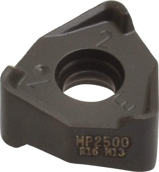 Seco - XNEX080616 M13 Grade MP2500 Carbide Milling Insert - TiCN/Al2O3 Finish, 1/4" Thick, 0.491" Inscribed Circle, 1/16" Corner Radius - Eagle Tool & Supply