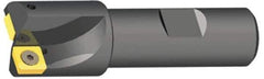 Kennametal - 1-3/8" Cut Diam, 0.47" Max Depth of Cut, 1-1/4" Shank Diam, 4.03" OAL, Indexable Square Shoulder End Mill - SPEB 422 Inserts, Cylindrical Shank, 0° Lead Angle - Eagle Tool & Supply