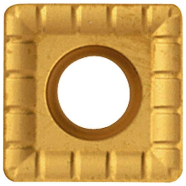 Kennametal - SPGT060304 MDT Grade KC720 Carbide Indexable Drill Insert - TiN Finish, Square, 6.35mm Inscribed Circle - Eagle Tool & Supply