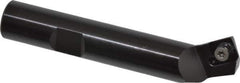 Kennametal - 60° Lead Angle, 0.981" Max Cut Diam, 0.46" Min Cut Diam, 0.136" Max Depth of Cut, Indexable Chamfer and Angle End Mill - 1 Insert, SDEB 26152 Insert Style, 3" Overall Length, Straight Shank - Eagle Tool & Supply