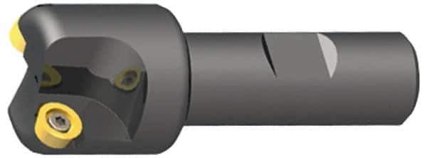 Kennametal - 40mm Cutting Diam, 32mm Shank Diam, 16mm Max Depth of Cut, Straight Shank Indexable Copy End Mill - 2 Inserts, RP.. 43.. Insert, KIPR Toolholder - Eagle Tool & Supply