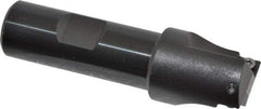 Kennametal - 1" Cut Diam, 0.28" Max Depth of Cut, 3/4" Shank Diam, 3-1/4" OAL, Indexable Square Shoulder End Mill - SDEB 2615. Inserts, Weldon Shank, 0° Lead Angle - Eagle Tool & Supply