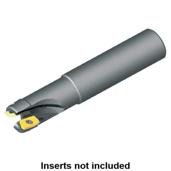 Kennametal - 2" Cut Diam, 0.49" Max Depth of Cut, 1" Shank Diam, 102.36mm OAL, Indexable Square Shoulder End Mill - LF.W 3.53.. Inserts, Weldon Shank, 0° Lead Angle, Series RPF - Eagle Tool & Supply