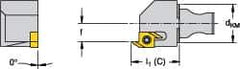 Kennametal - Right Hand Cut, Size KM16, SSP Insert Compatiblity, Modular Turning & Profiling Cutting Unit Head - 7.35mm Ctr to Cutting Edge, 20mm Head Length, Through Coolant, Series Micro Backturning - Eagle Tool & Supply