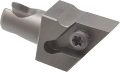 Kennametal - Right Hand Cut, Size KM12, DC.. Insert Compatiblity, External Modular Turning & Profiling Cutting Unit Head - 8mm Ctr to Cutting Edge, 20mm Head Length, Through Coolant, Series Screw-On - Eagle Tool & Supply