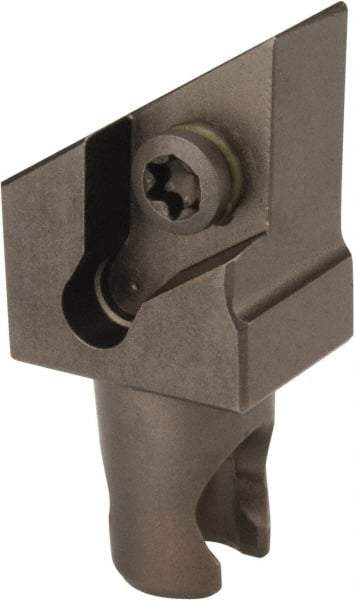 Kennametal - Left Hand Cut, Size KM12, DCMT 32.52 Insert Compatiblity, External Modular Turning & Profiling Cutting Unit Head - 8mm Ctr to Cutting Edge, 20mm Head Length, Through Coolant, Series Micro Screw-On - Eagle Tool & Supply