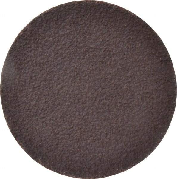 Norton - 3" Diam, 36 Grit Aluminum Oxide Adhesive PSA Disc - Very Coarse, Brown, X Weighted Cloth Backing, Flexible - Eagle Tool & Supply