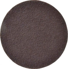 Norton - 3" Diam, 36 Grit Aluminum Oxide Adhesive PSA Disc - Very Coarse, Brown, X Weighted Cloth Backing, Flexible - Eagle Tool & Supply