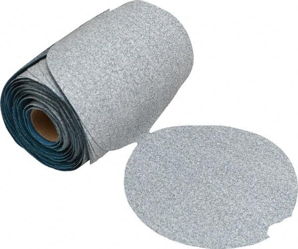 Norton - 5" Diam, 100 Grit Silicon Carbide Adhesive PSA Disc - Medium Grade, Natural, B Weighted Backing, Flexible - Eagle Tool & Supply