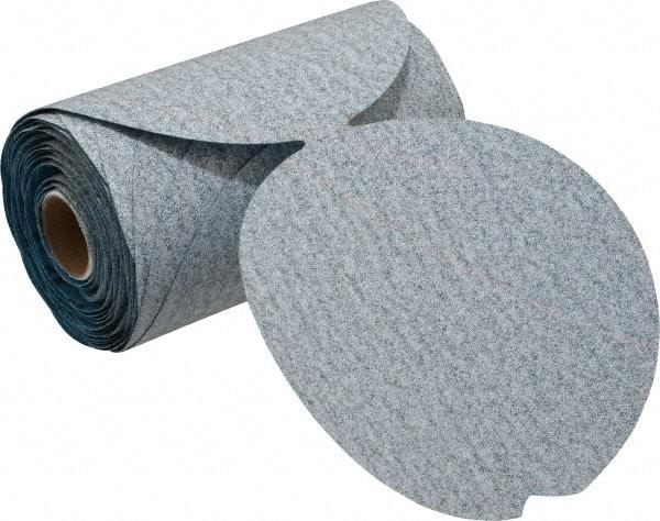 Norton - 5" Diam, 120 Grit Silicon Carbide Adhesive PSA Disc - Medium Grade, Natural, B Weighted Backing, Flexible - Eagle Tool & Supply