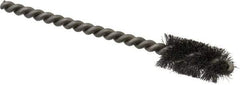 Weiler - 1/2" Diam Helical Steel Tube Brush - 0.005" Filament Diam, 1" Brush Length, 3-1/2" OAL, 3/16" Diam Stainless Steel Shank - Eagle Tool & Supply