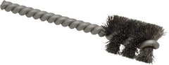 Weiler - 3/4" Diam Helical Stainless Steel Tube Brush - 0.006" Filament Diam, 1" Brush Length, 3-1/2" OAL, 7/32" Diam Stainless Steel Shank - Eagle Tool & Supply