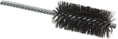 Weiler - 1-1/4" Diam Helical Steel Tube Brush - Double Spiral, 0.006" Filament Diam, 2-1/2" Brush Length, 5-1/2" OAL, 1/4" Diam Shank - Eagle Tool & Supply