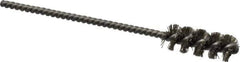 Weiler - 3/8" Diam Helical Stainless Steel Tube Brush - 0.008" Filament Diam, 1" Brush Length, 3-1/2" OAL, 1/8" Diam Stainless Steel Shank - Eagle Tool & Supply