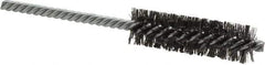 Weiler - 3/4" Diam Helical Steel Tube Brush - Double Spiral, 0.008" Filament Diam, 2-1/2" Brush Length, 5-1/2" OAL, 1/4" Diam Shank - Eagle Tool & Supply