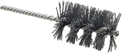Weiler - 1-3/4" Diam Helical Nylon Tube Brush - Single Spiral, 0.035" Filament Diam, 2-1/2" Brush Length, 5-1/2" OAL, 1/4" Diam Shank - Eagle Tool & Supply