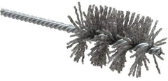 Weiler - 1-3/4" Diam Helical Nylon Tube Brush - Single Spiral, 0.06" Filament Diam, 2-1/2" Brush Length, 5-1/2" OAL, 1/4" Diam Shank - Eagle Tool & Supply