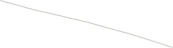 Weiler - 0.03" Diam Helical Nylon Tube Brush - 0.012" Filament Diam, 1/2" Brush Length, 4" OAL, 0.015" Diam Shank - Eagle Tool & Supply