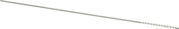 Weiler - 0.075" Diam Helical Nylon Tube Brush - 0.012" Filament Diam, 3/4" Brush Length, 4" OAL, 0.033" Diam Shank - Eagle Tool & Supply