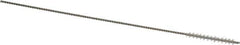 Weiler - 0.09" Diam Helical Nylon Tube Brush - 0.012" Filament Diam, 3/4" Brush Length, 4" OAL, 0.041" Diam Shank - Eagle Tool & Supply