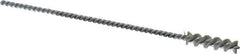 Weiler - 0.26" Diam Helical Nylon Tube Brush - 0.012" Filament Diam, 1" Brush Length, 5" OAL, 0.115" Diam Shank - Eagle Tool & Supply