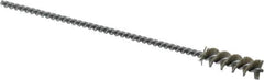 Weiler - 0.325" Diam Helical Nylon Tube Brush - 0.012" Filament Diam, 1" Brush Length, 5" OAL, 0.115" Diam Shank - Eagle Tool & Supply