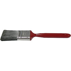 Weiler - 2" Flat Polyester Varnish Brush - 2" Bristle Length, 6-1/2" Metal Handle - Eagle Tool & Supply