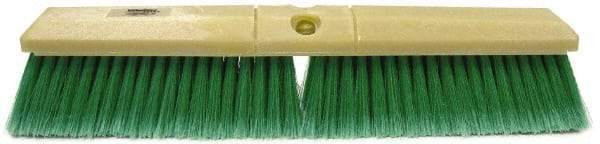Weiler - 18" General Purpose Synthetic Push Broom - 3" Bristle Length, Foam Block, Threaded Handle Connection, Handle Sold Separately - Eagle Tool & Supply