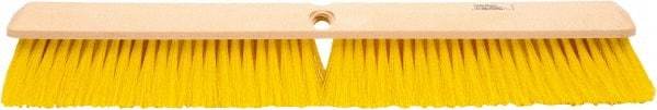 Weiler - 24" General Purpose Polypropylene Push Broom - 3" Bristle Length, Foam Block, Threaded Handle Connection, Handle Sold Separately - Eagle Tool & Supply