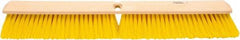 Weiler - 24" General Purpose Polypropylene Push Broom - 3" Bristle Length, Foam Block, Threaded Handle Connection, Handle Sold Separately - Eagle Tool & Supply