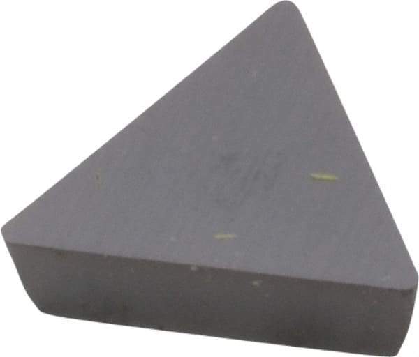Kennametal - TPG221 Grade KC5010 Carbide Turning Insert - TiAlN Finish, 60° Triangle, 1/4" Inscr Circle, 1/8" Thick, 1/64" Corner Radius - Eagle Tool & Supply