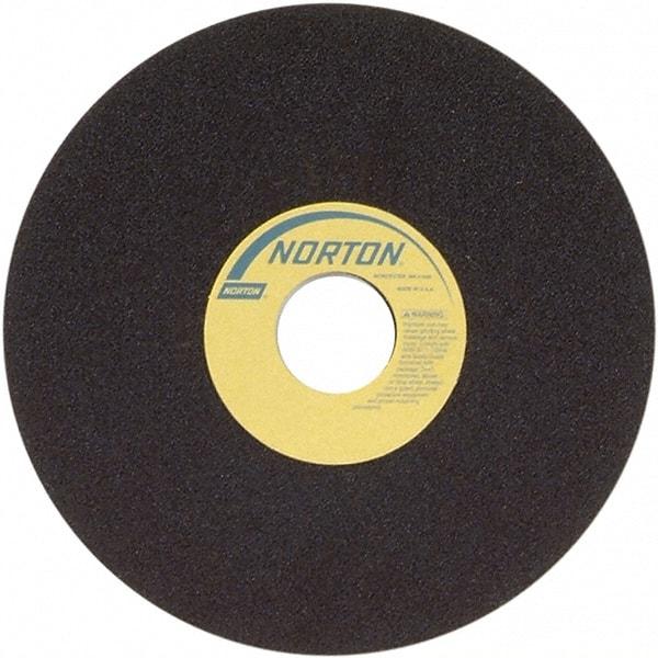 Norton - 7" 60 Grit Aluminum Oxide Cutoff Wheel - 3/32" Thick, 1-1/4" Arbor, 6,550 Max RPM, Use with Stationary Grinders - Eagle Tool & Supply