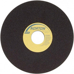 Norton - 7" 60 Grit Aluminum Oxide Cutoff Wheel - 3/32" Thick, 1-1/4" Arbor, 6,550 Max RPM, Use with Stationary Grinders - Eagle Tool & Supply