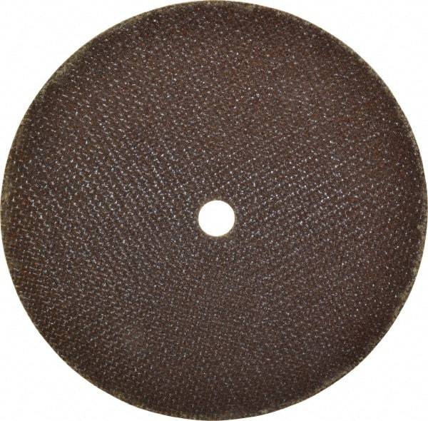 Norton - 6" 60 Grit Aluminum Oxide Cutoff Wheel - 0.035" Thick, 1/2" Arbor, 10,190 Max RPM, Use with Die Grinders - Eagle Tool & Supply