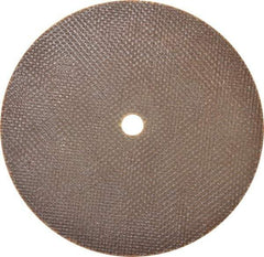 Norton - 6" 60 Grit Aluminum Oxide Cutoff Wheel - 0.06" Thick, 1/2" Arbor, 10,190 Max RPM, Use with Die Grinders - Eagle Tool & Supply