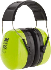 3M - Over the Head Black & Green Earmuffs - 30 NRR Rating - Eagle Tool & Supply