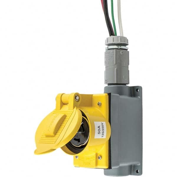 Hubbell Wiring Device-Kellems - GFCI Cords & Power Distribution Centers Mount Type: Wall Number of Outlets: 1 - Eagle Tool & Supply