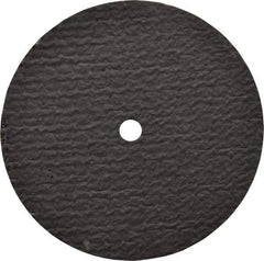 Norton - 3" 36 Grit Aluminum Oxide Cutoff Wheel - 1/8" Thick, 1/4" Arbor, 25,465 Max RPM, Use with Die Grinders - Eagle Tool & Supply